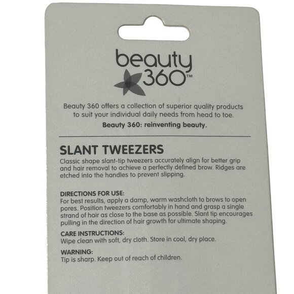Beauty 360 Slant Tip Tweezers For Precision Hair Removal new. - Picture 3 of 4